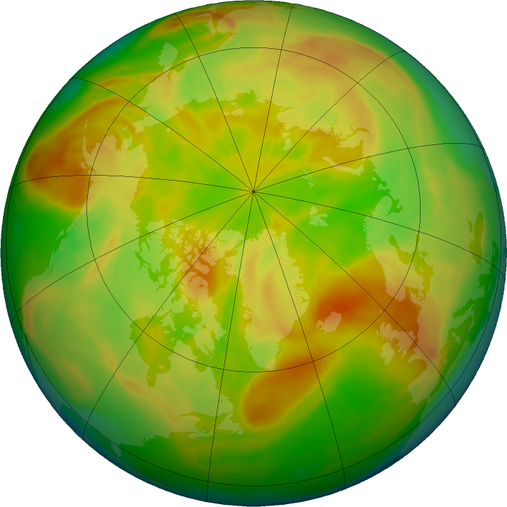 Arctic ozone map for 30 April 2016